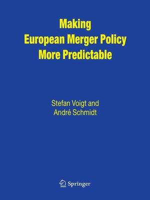 cover image of Making European Merger Policy More Predictable